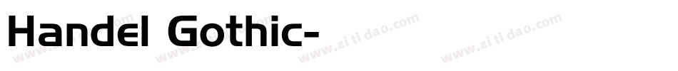 Handel Gothic字体转换